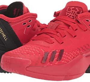 adidas D.O.N. Issue 4 Basketball Shoe, Vivid Red/Black/Team Victory Red, 5.5 US Unisex Big Kid