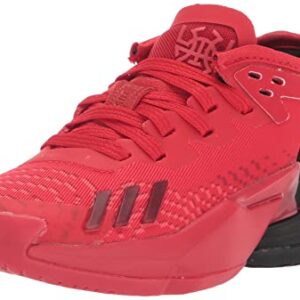 adidas D.O.N. Issue 4 Basketball Shoe, Vivid Red/Black/Team Victory Red, 5.5 US Unisex Big Kid