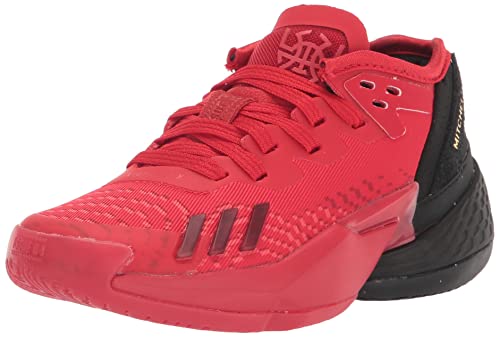 adidas D.O.N. Issue 4 Basketball Shoe, Vivid Red/Black/Team Victory Red, 5.5 US Unisex Big Kid