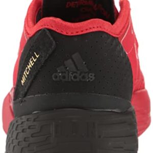 adidas D.O.N. Issue 4 Basketball Shoe, Vivid Red/Black/Team Victory Red, 5.5 US Unisex Big Kid