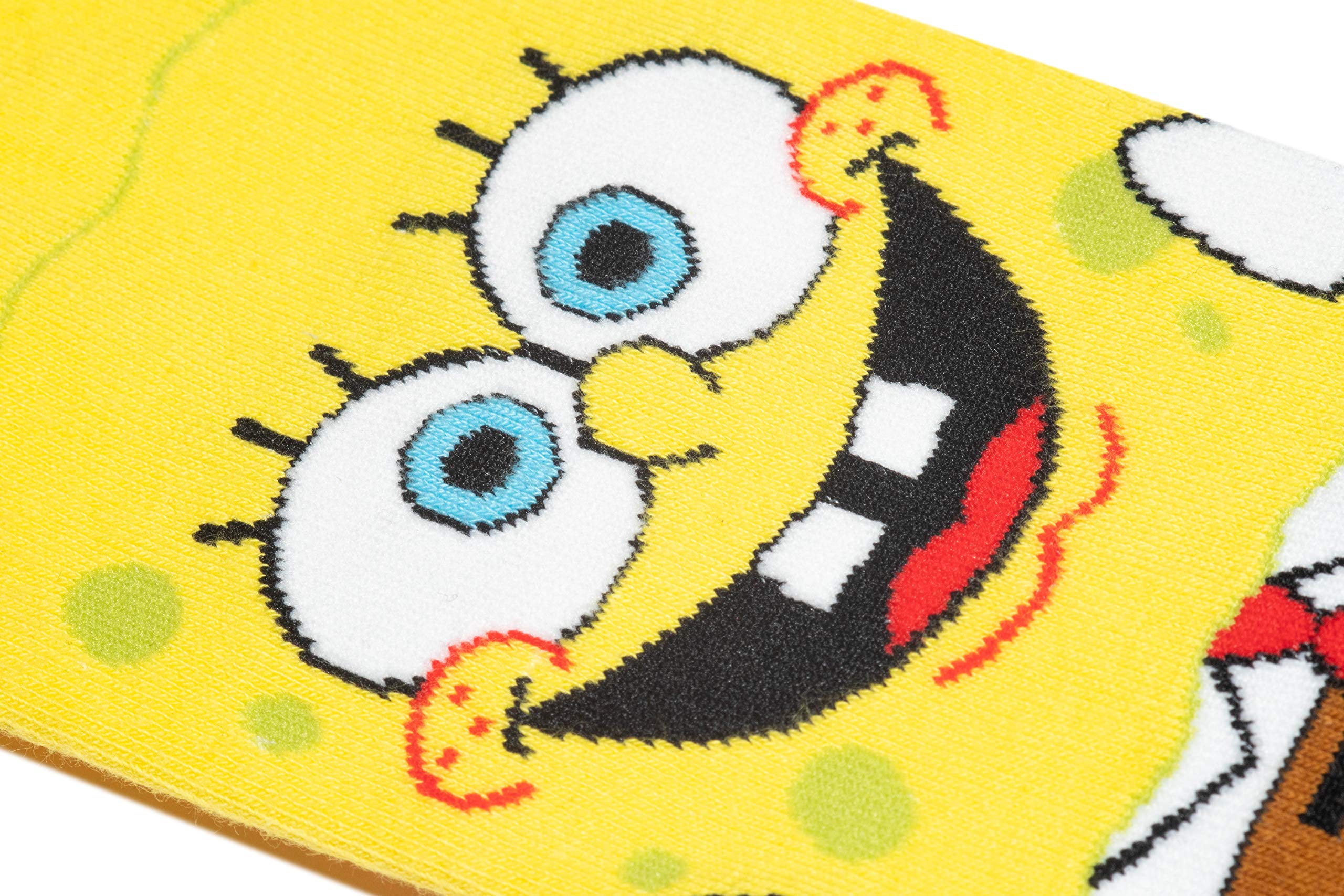 Odd Sox, SpongeBob and Patrick, Novelty Crew Socks, Crazy Fun Graphic Silly 90s