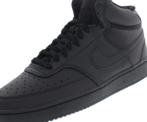 Nike Court Vision Mid NN Unisex Shoes Size 11, Color: Black/Black-Black