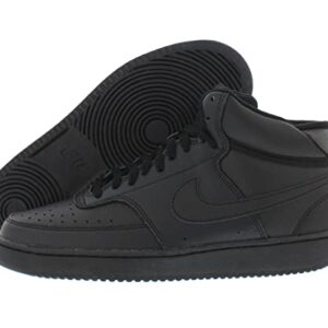 Nike Court Vision Mid NN Unisex Shoes Size 11, Color: Black/Black-Black