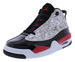 jordan boy's dub zero (big kid) white/fire red/black 5.5 big kid m