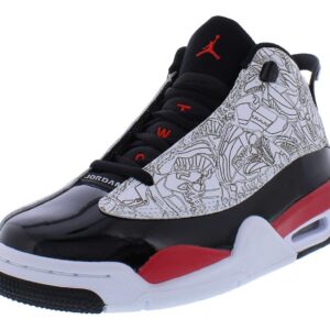 Jordan Boy's Dub Zero (Big Kid) White/Fire Red/Black 5.5 Big Kid M