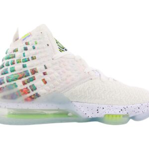 Nike Men's Lebron XVII Command Force Shoes, White/Black Multi-Color, 10