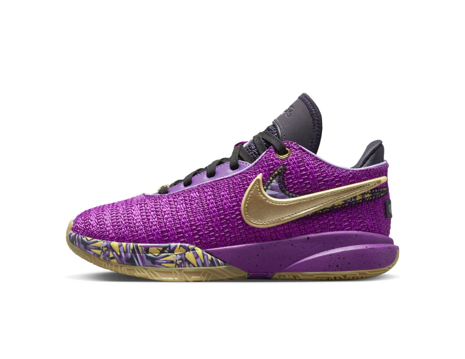 Nike Big Kid's Lebron XX SE Vivid Purple/Metallic Gold (FD0207 500) - 4