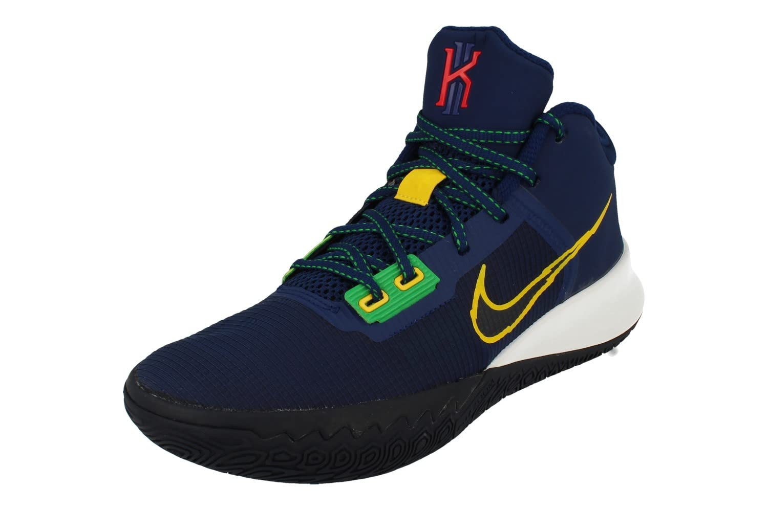 Nike Men's Kyrie Flytrap IV Basketball Shoe, Blue Void/Speed Yellow, 9.5 US