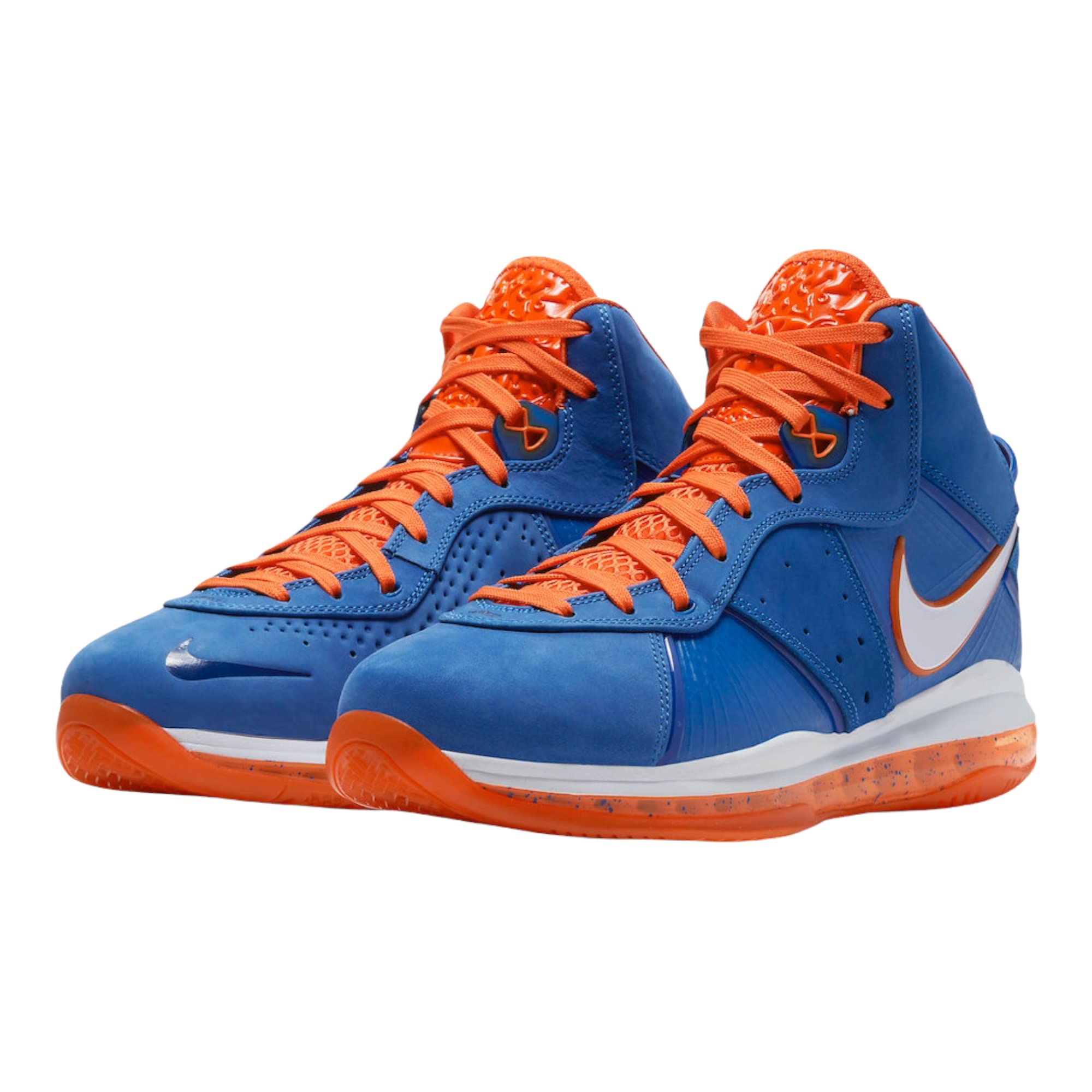 Nike Lebron VIII QS Varsity Royal/White/Orange Blaze Men's 9.5, Women's 11 Medium