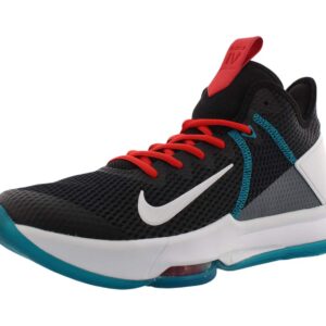 Nike Men's Basketball Shoe, Black White Chile Red Glass Blue Dk Smoke Grey Univ Red, 10