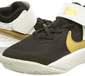 NIKE Unisex Kid's Running Shoes Sneaker, Black Metallic Gold White Photon Dust, 31 EU