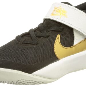 NIKE Unisex Kid's Running Shoes Sneaker, Black Metallic Gold White Photon Dust, 31 EU