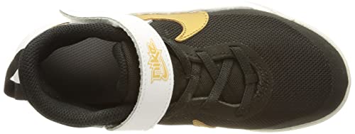 NIKE Unisex Kid's Running Shoes Sneaker, Black Metallic Gold White Photon Dust, 31 EU