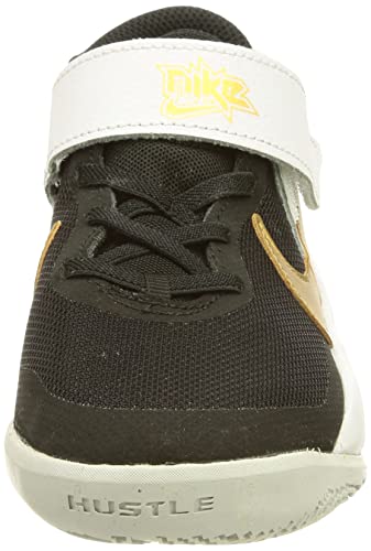 NIKE Unisex Kid's Running Shoes Sneaker, Black Metallic Gold White Photon Dust, 31 EU