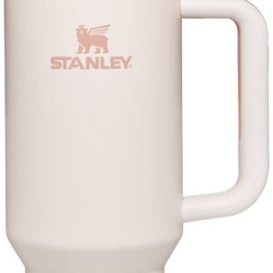 Stanley Quencher H2.0 FlowState Stainless Steel Vacuum Insulated Tumbler with Lid and Straw for Water, Iced Tea or Coffee, Smoothie and More, Rose Quartz, 40 OZ / 1.18 L