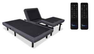 idealbed 4i custom adjustable bed base, wireless, massage, dual usb charge, nightlight, zero-gravity, anti-snore, memory pre-sets, split queen