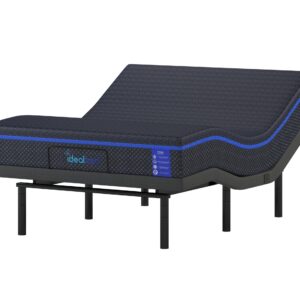 iDealBed S4 Nebula Luxury Hybrid Mattress + 4i Custom Adjustable Bed Sleep System, Comfort, Cooling & Support, Advanced Silent Operation, Massage (Medium Firm, Queen)