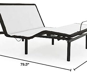 zzZenSleep e2 Adjustable Bed Frame with Independent Head and Foot Incline, Fast and Easy No Tools Required Assembly with 10 Year Limited Warranty (Queen)