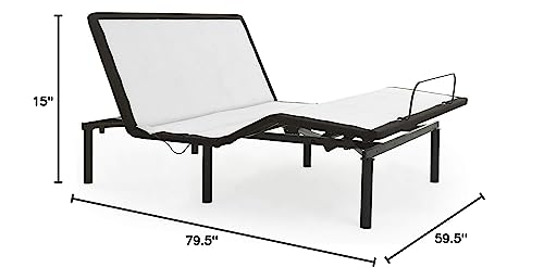 zzZenSleep e2 Adjustable Bed Frame with Independent Head and Foot Incline, Fast and Easy No Tools Required Assembly with 10 Year Limited Warranty (Queen)