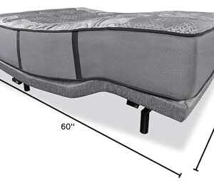 iDealBed iEscape Adjustable Bed Base, Wall Hugger, Wireless Massage, Zero-Gravity, Anti-Snore, Night Light, Memory, Next Gen USB Ports, Queen, Grey