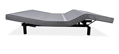 iDealBed iEscape Adjustable Bed Base, Wall Hugger, Wireless Massage, Zero-Gravity, Anti-Snore, Night Light, Memory, Next Gen USB Ports, Queen, Grey