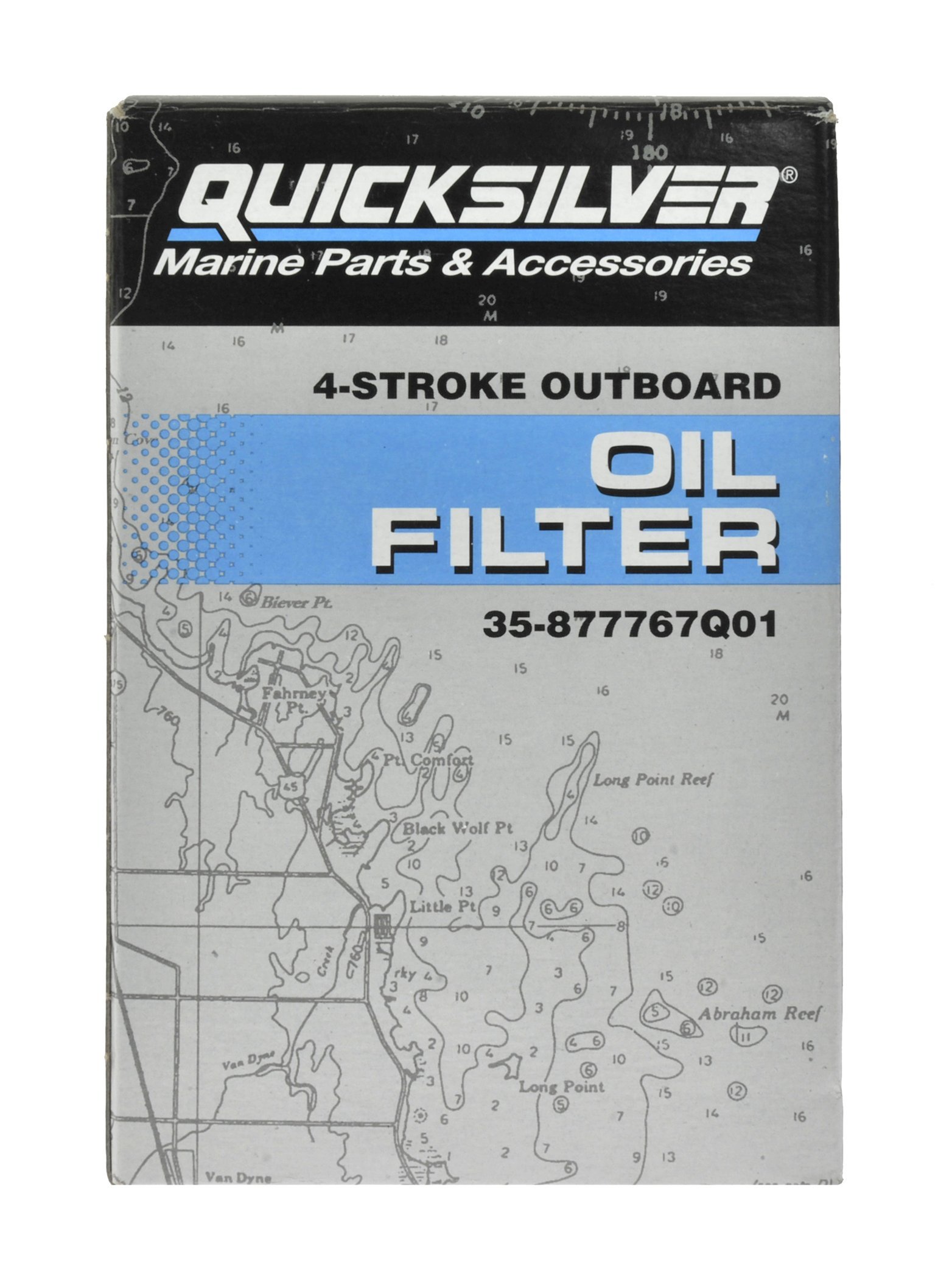 Quicksilver 877767Q01 Oil Filter for Verado in-Line 4-Cylinder 135-200 HP Outboards