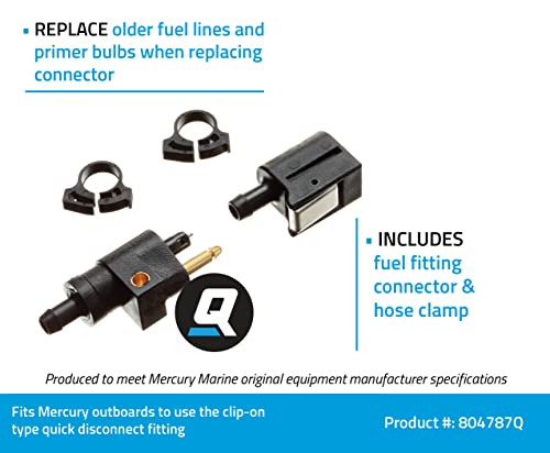 Quicksilver 804787Q Quick Disconnect Fuel Line Connector Kit