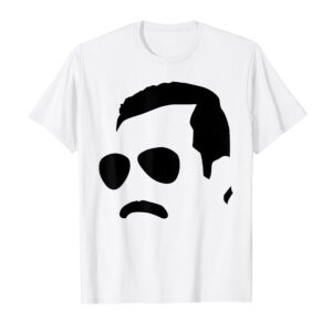 Freddie Mercury Official Monochrome Block Face T-Shirt