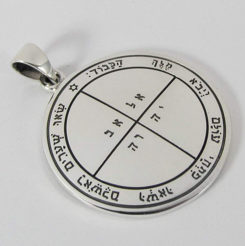 Moonlight Mysteries Sterling Silver Fifth Pentacle of Mercury Talisman for Opportunity