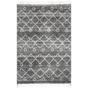 nuLOOM Transitional Kristi Shag Area Rug, 5x8, Grey