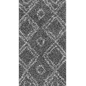 nuLOOM Iola Geometric Shag Area Rug, 8x10, Gray