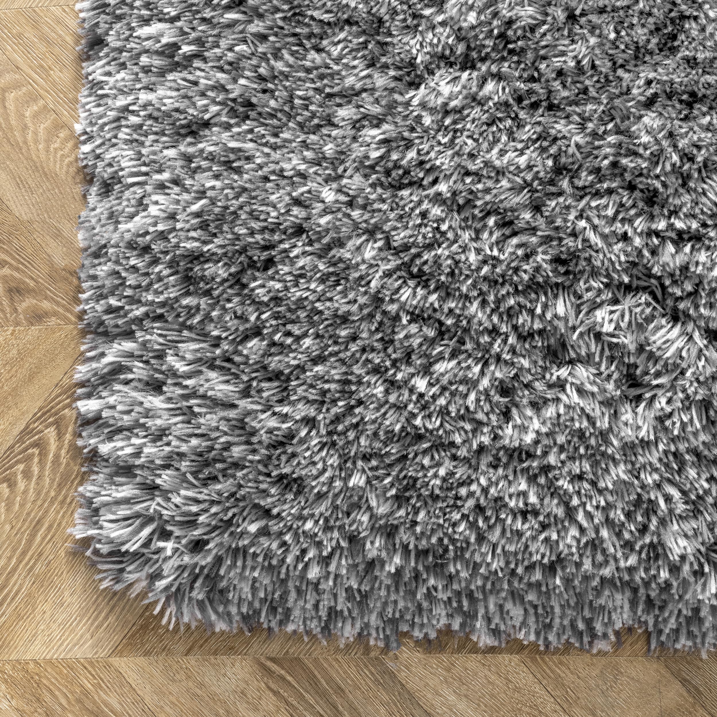 nuLOOM Kristan Modern Shag Area Rug, 8x10, Grey