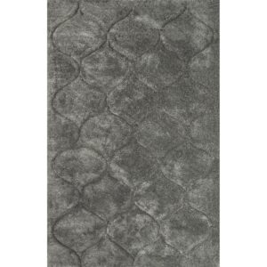 nuLOOM Elsie Contemporary Shag Area Rug, 8x10, Dark Grey