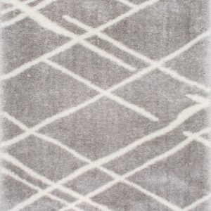 nuLOOM Dupree Lattice Shag Area Rug, 8x10, Grey