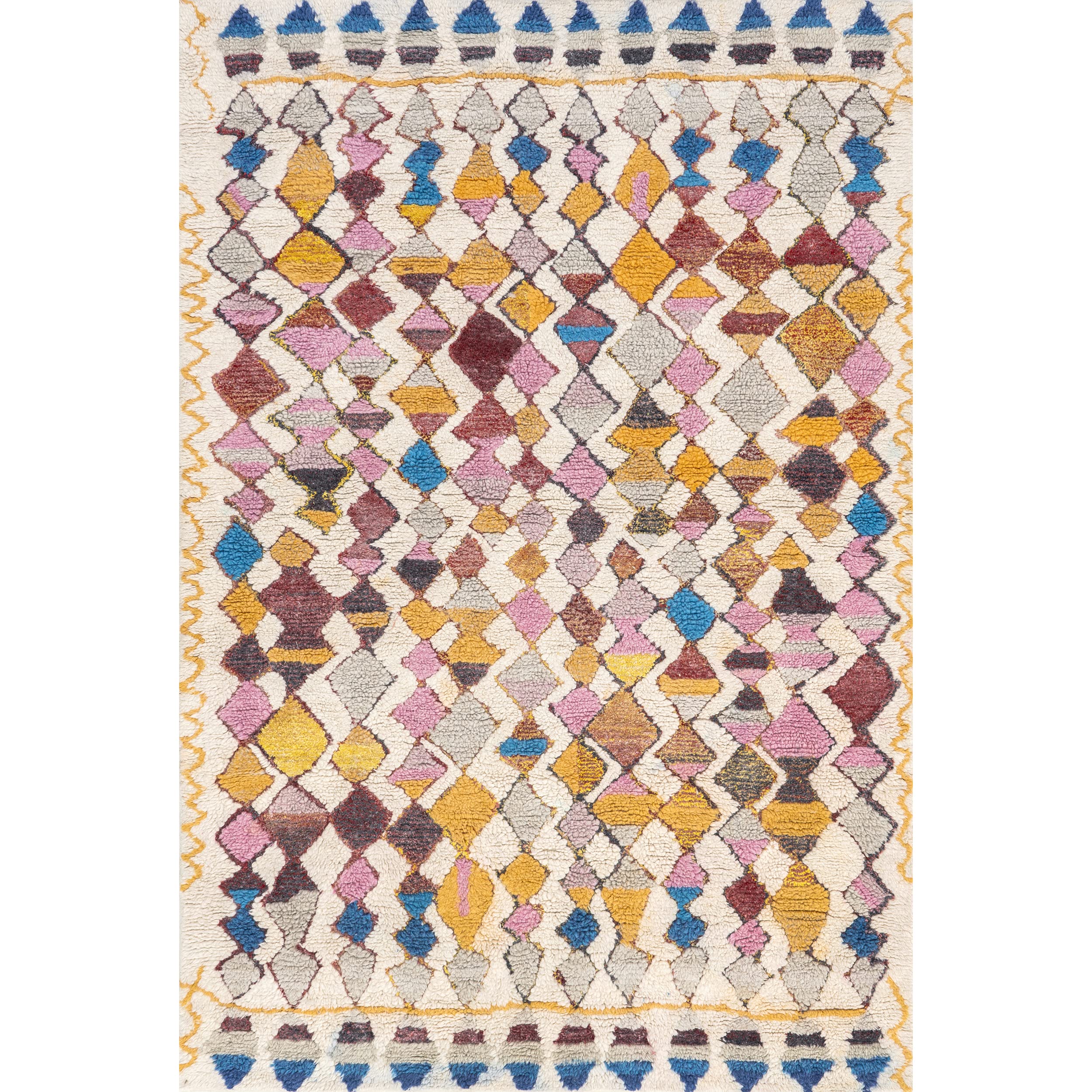 nuLOOM Hand Tufted Moroccan Helaine Shaggy Area Rug, 8' 6" x 11' 6", Multi