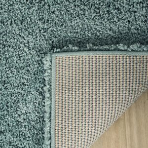 SAFAVIEH California Shag Collection Accent Rug - 4' x 6', Light Blue, Non-Shedding & Easy Care, 2-inch Thick Ideal for High Traffic Areas in Entryway, Living Room, Bedroom (SG151-6060)