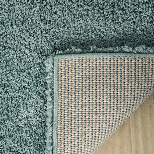 SAFAVIEH California Shag Collection Accent Rug - 4' x 6', Light Blue, Non-Shedding & Easy Care, 2-inch Thick Ideal for High Traffic Areas in Entryway, Living Room, Bedroom (SG151-6060)