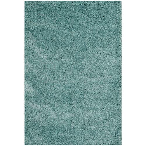 SAFAVIEH California Shag Collection Accent Rug - 4' x 6', Light Blue, Non-Shedding & Easy Care, 2-inch Thick Ideal for High Traffic Areas in Entryway, Living Room, Bedroom (SG151-6060)