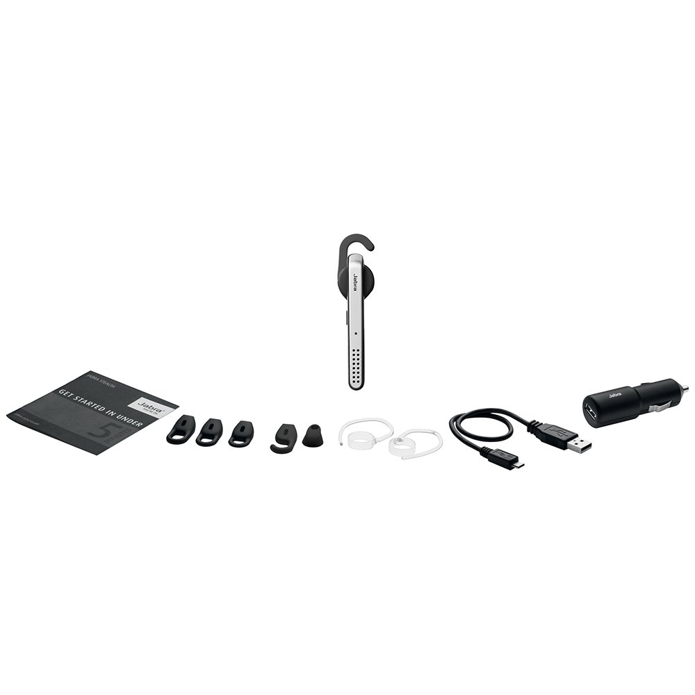 Jabra Stealth UC MS Bluetooth Headset for Mobile Phone and PC via Mini Dongle - Microsoft Certified