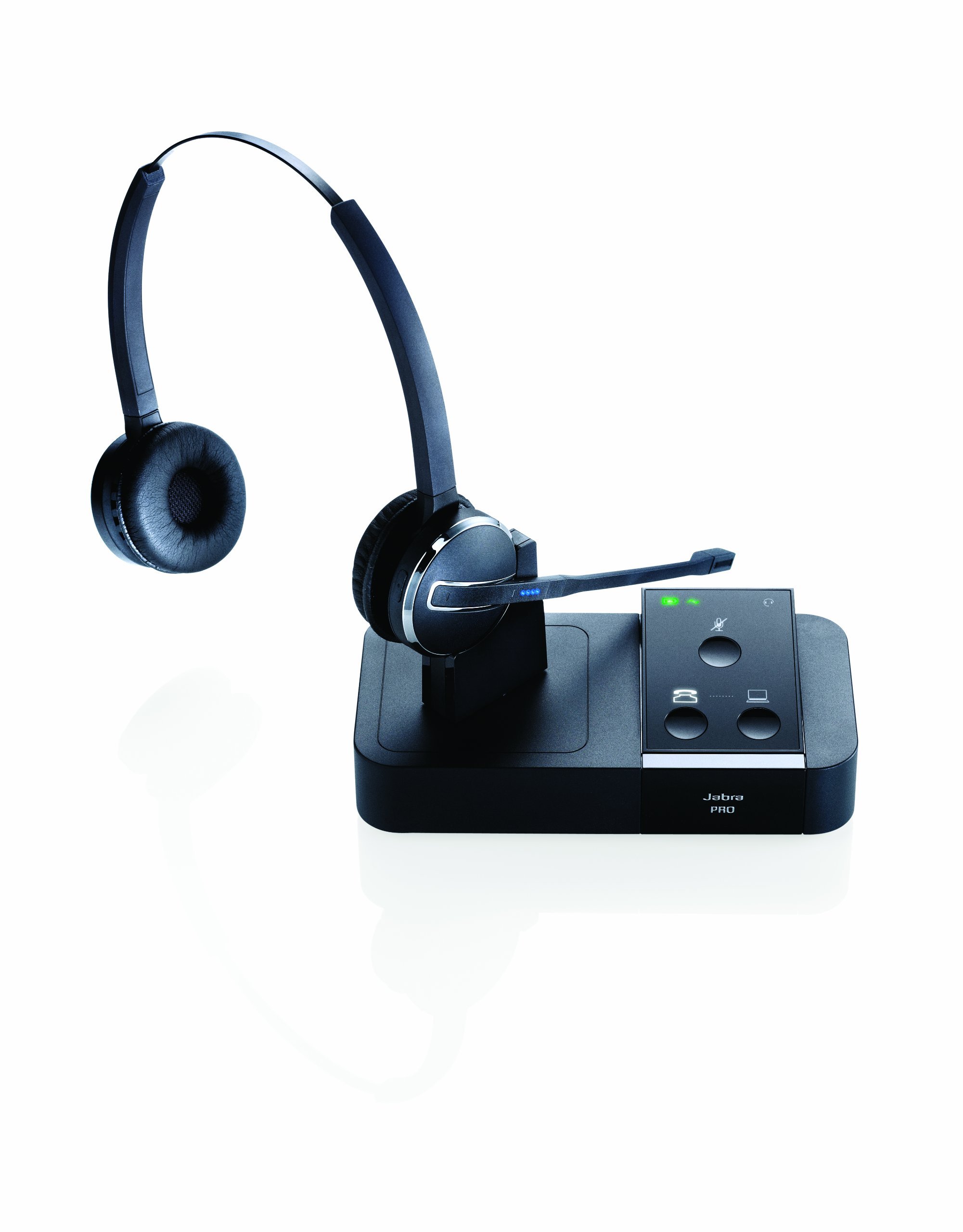 Jabra PRO 9450 Duo Flex-Boom - Professional Wireless Unified Communicaton Headset (Renewed)