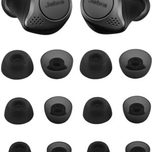 ALXCD Ear Tips for Jabra Elite 65t Headphone, 6 Pairs Replacement Silicone Earbud tips, Fit for Jabra Elite Active 65t, S/M/L