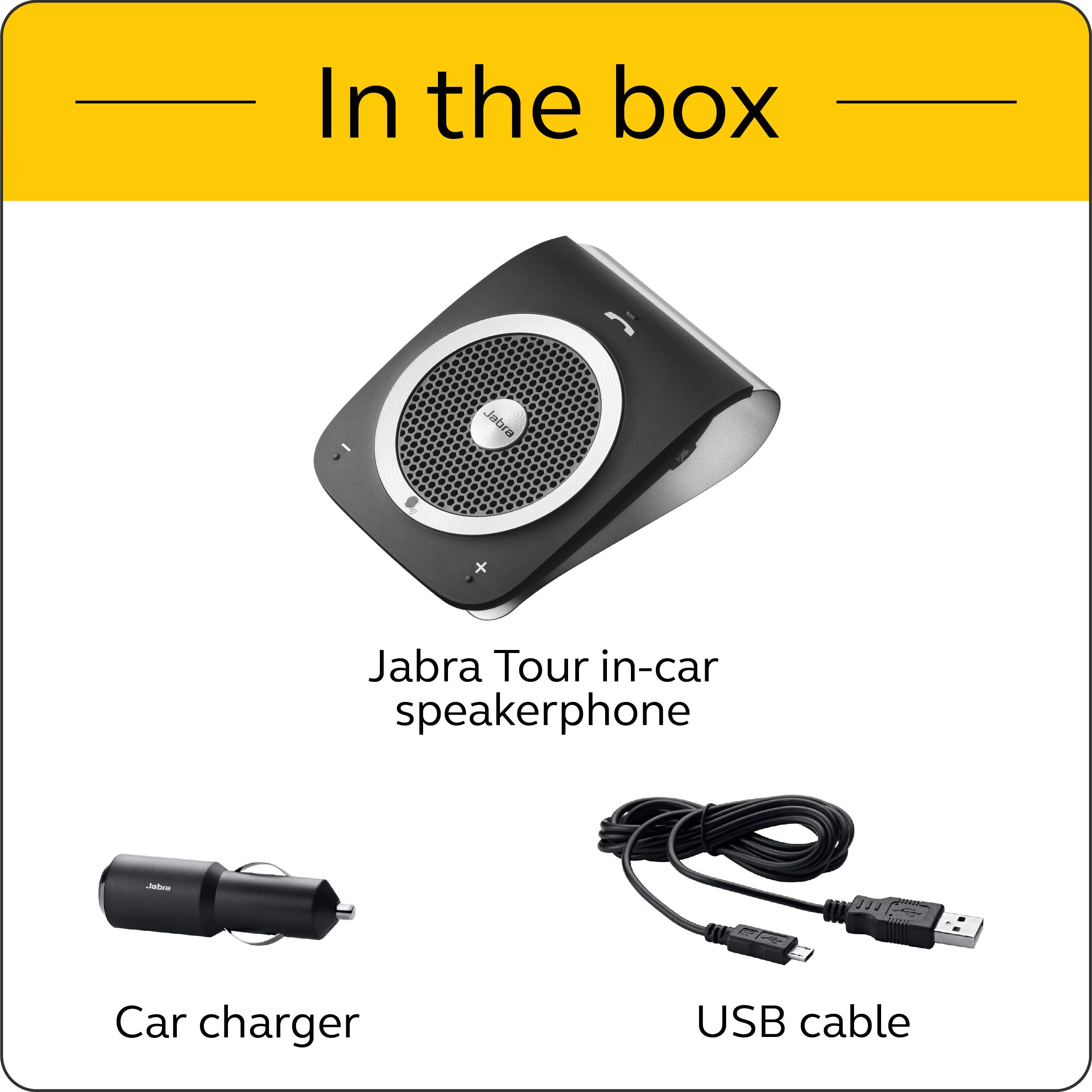 Jabra Tour Bluetooth in-Car Speakerphone - Black