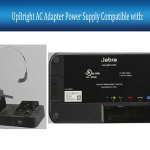 UpBright 7.5V AC/DC Adapter Compatible with Jabra 14183-00 1602-069 26-00391 GN Netcom 9120 9330e 9350e 6210 Pro 9400BS 920 925 930 935 9450 9460 Headset GO 6470 TEAD-41-070700U 26-00347 Power Charger