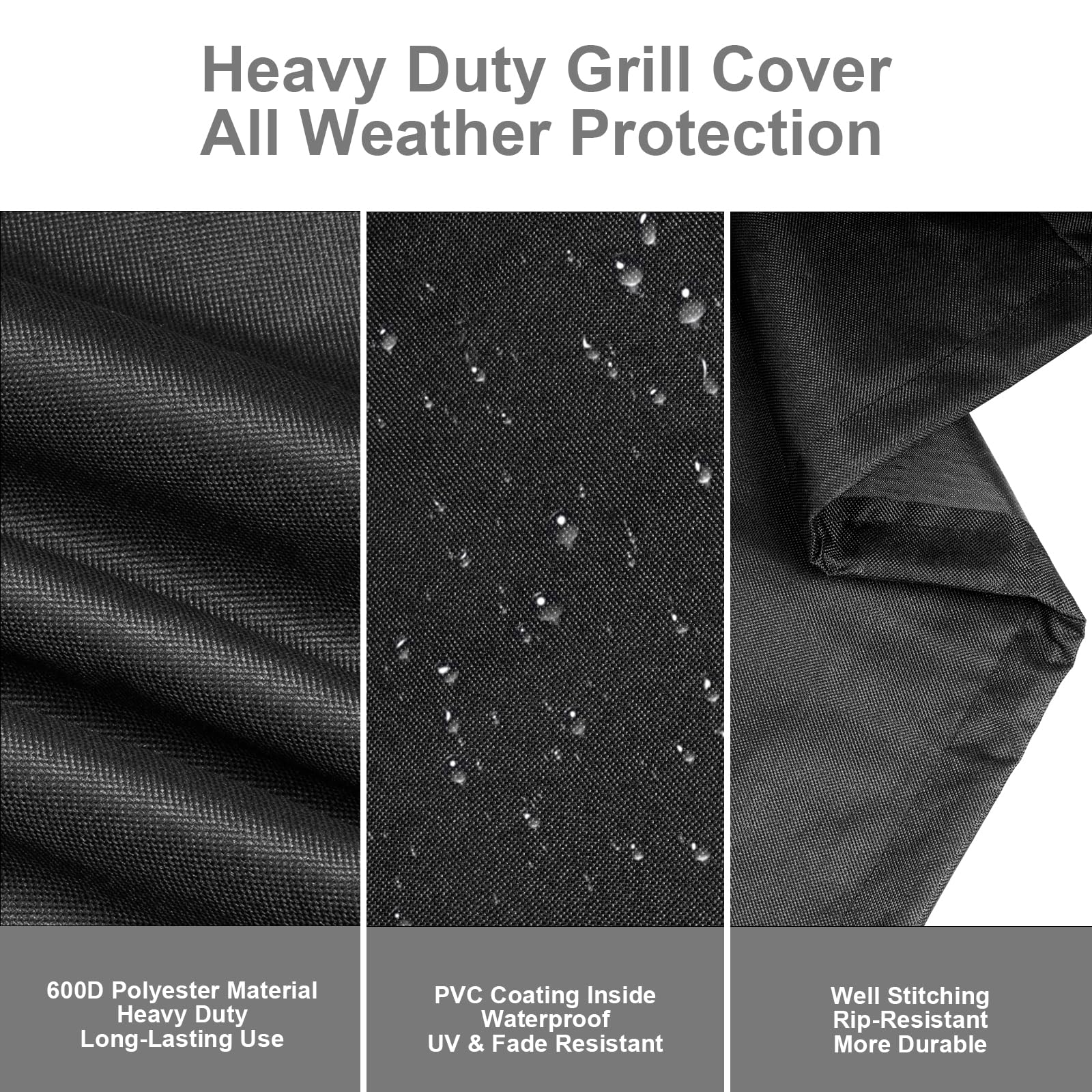 73700 Grill Cover for Pit Boss 700FB / Classic 700 / Lexington 540/ Lexington 500/ Series Wood Pellet Grills, 600D Waterproof BBQ Cover for Pitboss PB500LX1, PB71705, with Fabric Handle & Drawstring