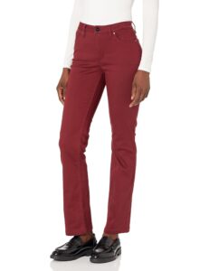 jones new york women's lexington straight jean-bordeaux, 12