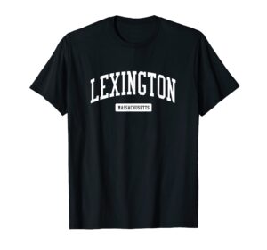 lexington massachusetts ma vintage athletic sports design t-shirt