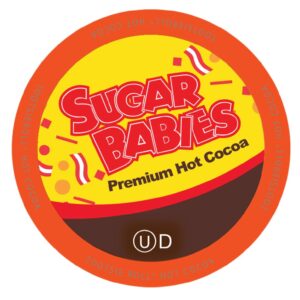 sugar babies hot cocoa compatible with k cup brewers including 2.0, 40 count