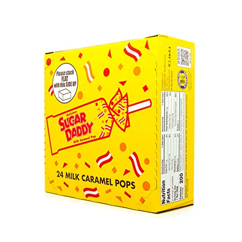 Sugar Daddies Milk Caramel Pops,1150 grams 24 Count (Pack of 1)