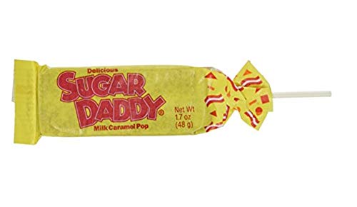 Sugar Daddies Milk Caramel Pops,1150 grams 24 Count (Pack of 1)