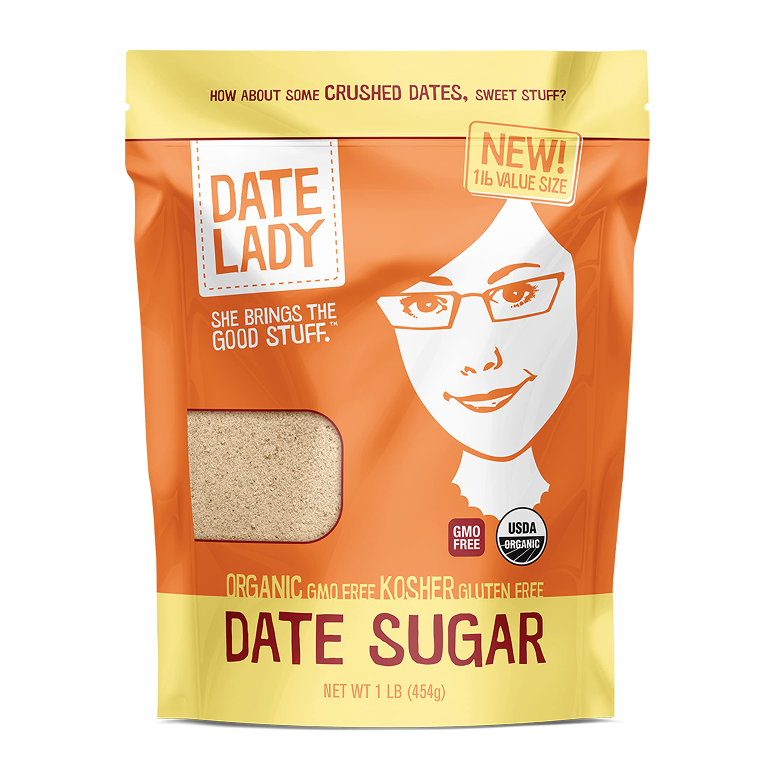 Date Sugar 1 Bag (16 Ounce) 16 Ounces